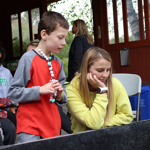 Participant with mentor.